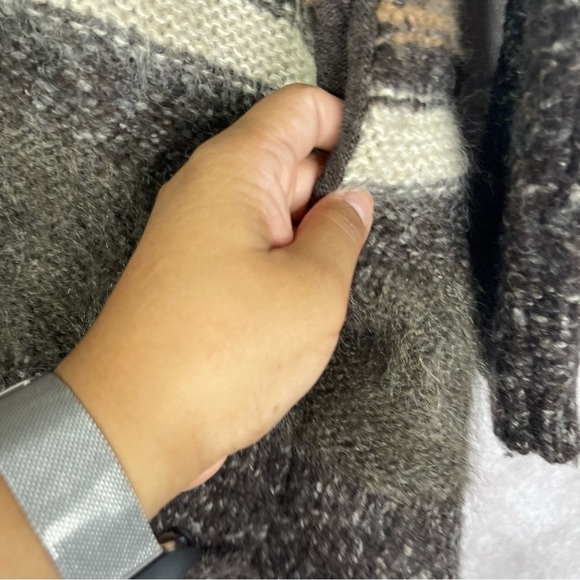 James Perse Wool Camel Mohair Open Knit Sweater Cardigan Women's Size 2 M - Picture 4 of 7